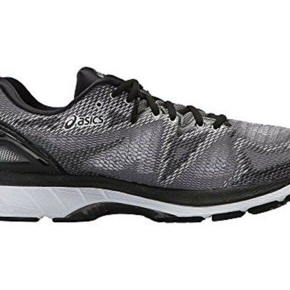 NEW ASICS GEL NIMBUS 20 Carbon Black Silver White Womens 10 US 42 EUR T750N - Picture 3 of 10